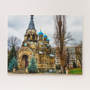 Russisch-orthodoxe kerk Dresden Duitsland. Legpuzzel