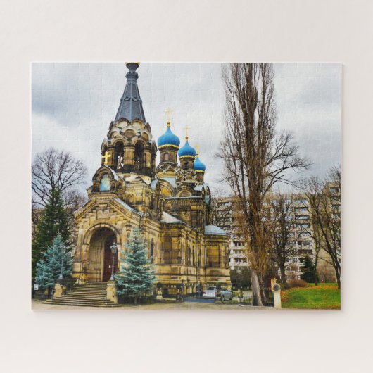 Russisch-orthodoxe kerk Dresden Duitsland. Legpuzzel (Horizontaal)