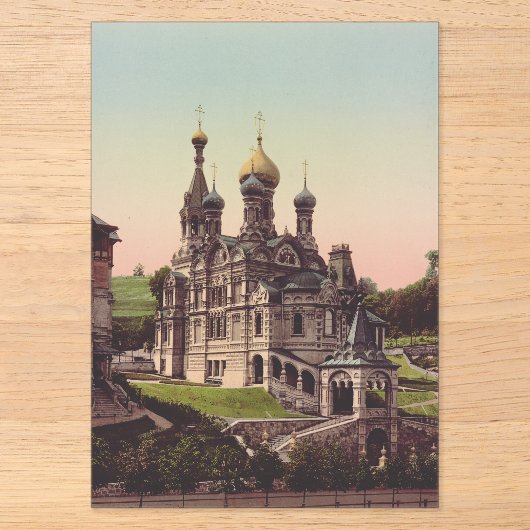 Russisch-orthodoxe Kerk in Moskou Acryl Uitnodigingen (Voorkant)