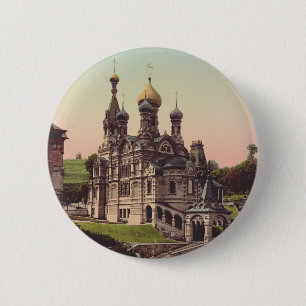Russisch-orthodoxe Kerk in Moskou Ronde Button 5,7 Cm