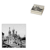 Russisch-Orthodoxe Kerk in Moskou Rubberstempel (Gestempeld)