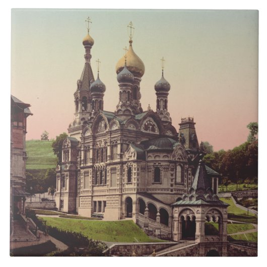 Russisch-orthodoxe Kerk in Moskou Tegeltje (Voorkant)