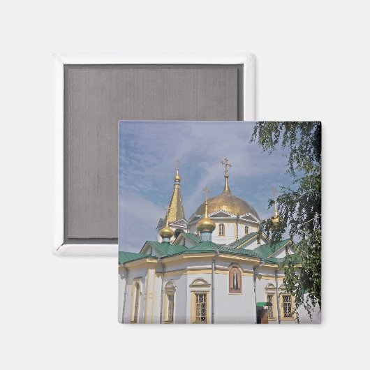 Russisch-orthodoxe kerk in Rusland Magneet (Voorkant / Achterkant)