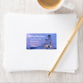 Russisch-orthodoxe kerk met Kerstmis Etiket (Insitu)