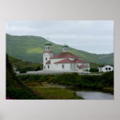 Russisch-orthodoxe kerk op het eiland Unalaska Poster (Voorkant)
