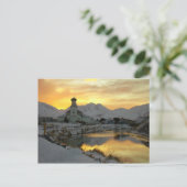 Russisch-orthodoxe kerk, winterzonsopgang briefkaart (Staand voorkant)