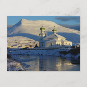 Russisch-orthodoxe kerk zuidzijde Unalaska Islan Briefkaart