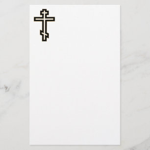 Russisch orthodoxe kruis briefpapier
