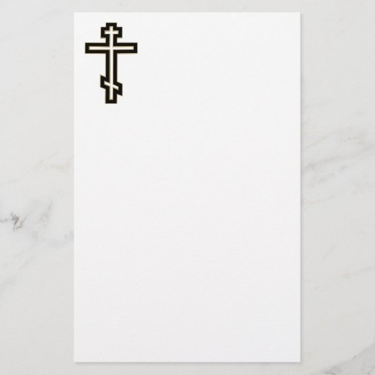Russisch orthodoxe kruis briefpapier (Voorkant)