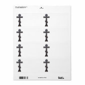 Russisch orthodoxe kruis etiket (Full Sheet)