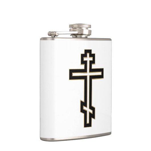 Russisch orthodoxe kruis heupfles (Rechts)