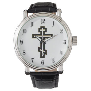 Russisch orthodoxe kruis horloge