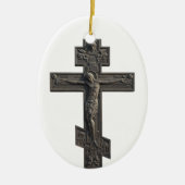 Russisch orthodoxe kruis keramisch ornament (Voorkant)