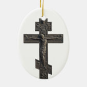 Russisch orthodoxe kruis keramisch ornament (Achterkant)