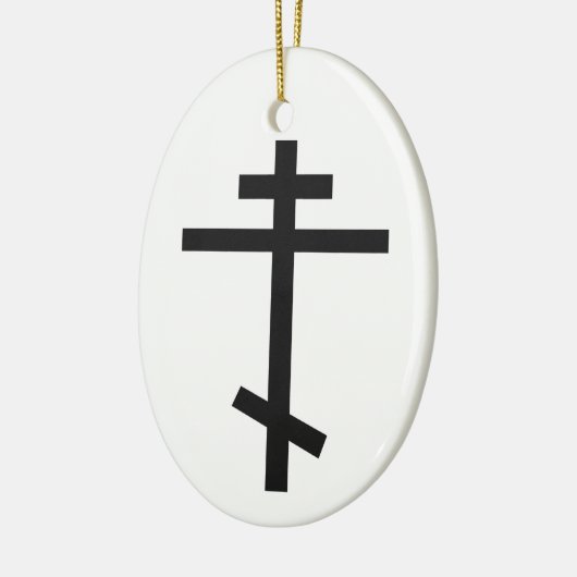 Russisch-orthodoxe kruis keramisch ornament (Links)