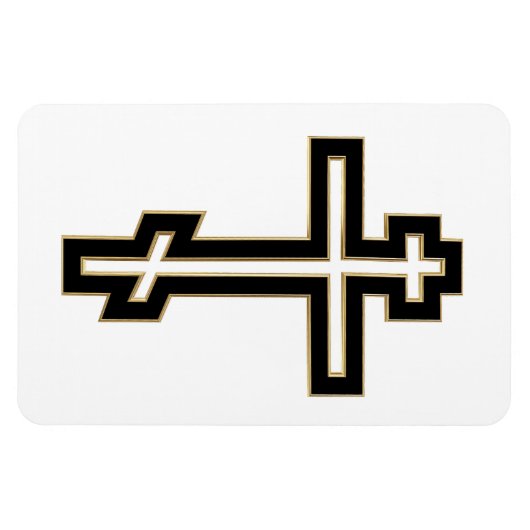 Russisch orthodoxe kruis magneet (Horizontaal)
