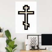 Russisch orthodoxe kruis poster (Thuiskantoor)