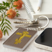 Russisch orthodoxe kruis sleutelhanger (Voorkant Rechts)