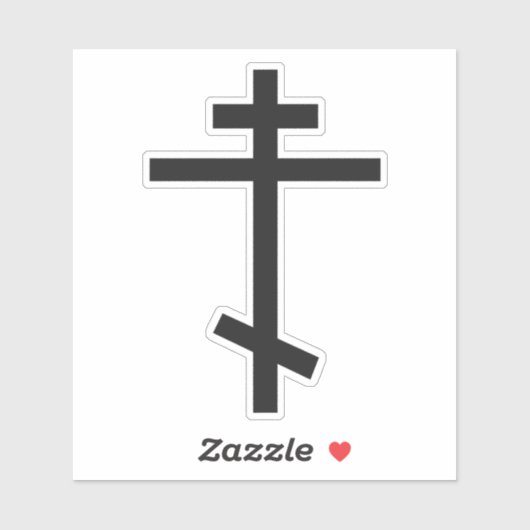 Russisch-orthodoxe kruis sticker (Vel)