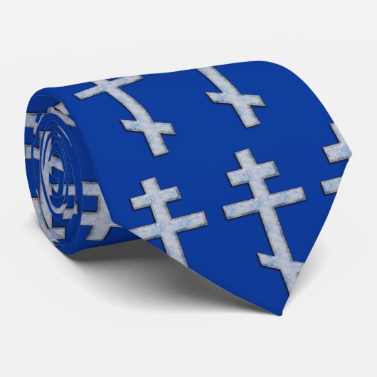Russisch-orthodoxe kruis stropdas (Opgerold)
