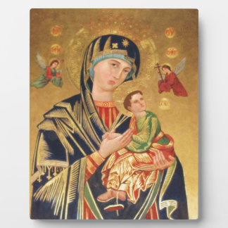 Russisch orthodoxe Pictogram - Maagd Maria en baby Fotoplaat