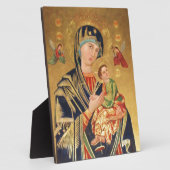 Russisch orthodoxe Pictogram - Maagd Maria en baby Fotoplaat (Zijkant)