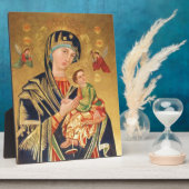 Russisch orthodoxe Pictogram - Maagd Maria en baby Fotoplaat (Zijkant)