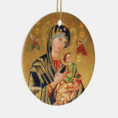 Russisch orthodoxe Pictogram - Maagd Maria en baby Keramisch Ornament (Rechts)