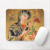 Russisch orthodoxe Pictogram - Maagd Maria en baby Muismat (Met muis)