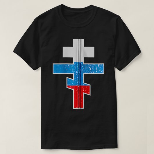 Russisch-orthodoxe Zip T-shirt (Design voorkant)