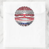 Russisch Österreichisch Österreich Baum Ronde Sticker (Tas)