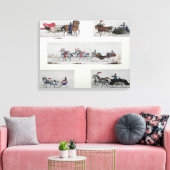Russisch paard getekende sleeën canvas afdruk (Insitu (Woonkamer))