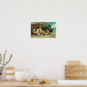 Russisch  Pasen met trein Poster (Keuken)