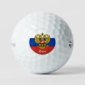 Russisch Patriottisch Vlag Golf Balls, Rusland Golfballen (Voorkant)