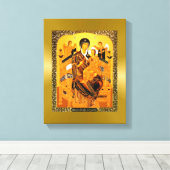 Russisch Pictogram Mary Moeder van God Canvas Prin (Insitu (Houten vloer))