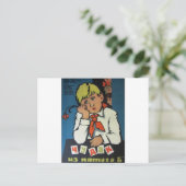  Russisch Poster over film "Ч а к и з 5" , д Briefkaart (Staand voorkant)