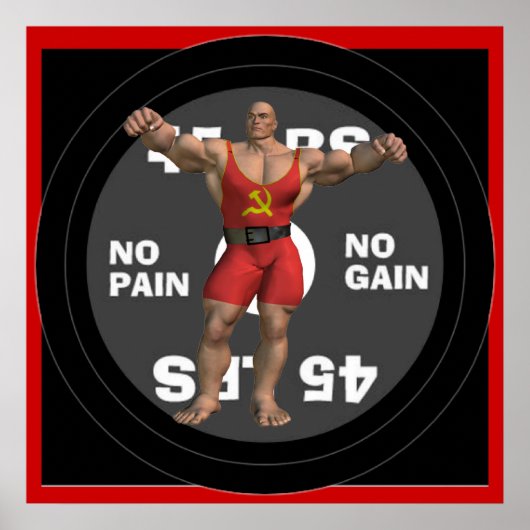 Russisch Powerlifter-Poster Poster (Voorkant)