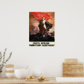 Russisch propagandaPoster uit WWII Poster (Keuken)