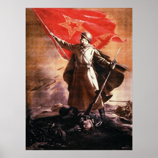 Russisch propagandaPoster uit WWII Poster (Voorkant)