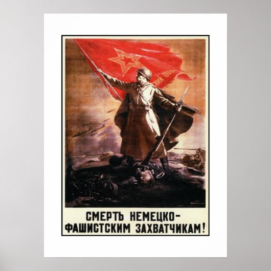 Russisch propagandaPoster uit WWII Poster (Voorkant)