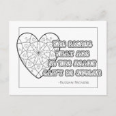 Russisch Proverb Coloring Briefkaart (Voorkant)