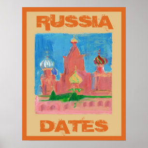 Russisch reisbord, tekst bewerken poster