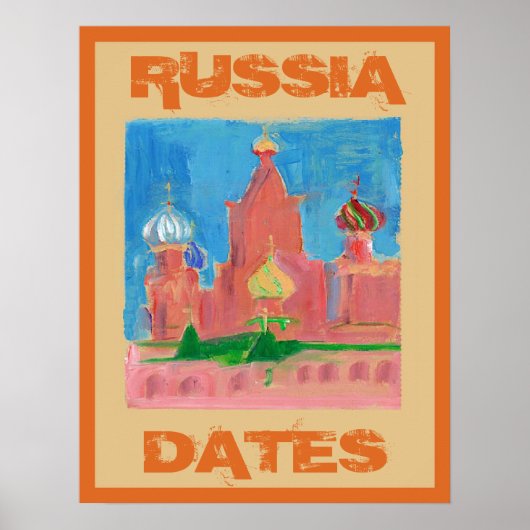 Russisch reisbord, tekst bewerken poster (Voorkant)
