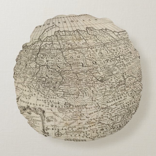 Russisch Rijk 2 2 Rond Kussen (Voorkant)