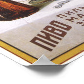 Russisch Rijk Beer Adverteren 1896 Poster (Hoek)