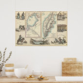 Russisch Rijk in Oost- en Western-Azië Poster (Keuken)