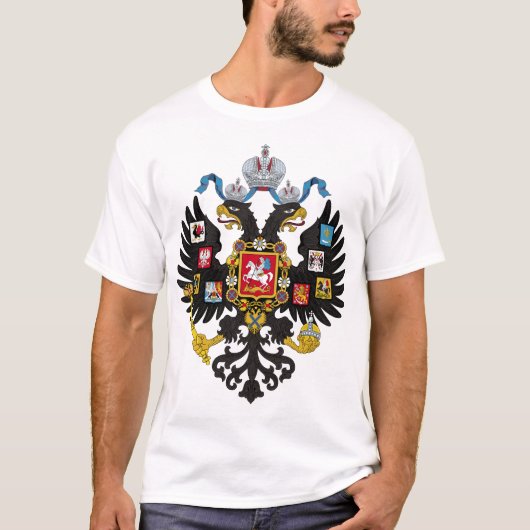 Russisch Rijk shirt met twee koppen (Voorkant)