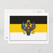 Russisch Rijk Vlag (licht) Briefkaart (Voorkant / Achterkant)