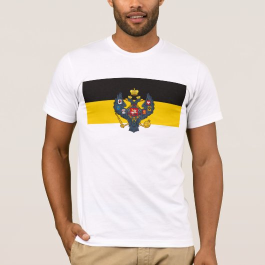 Russisch Rijk Vlag T-shirt (Voorkant)
