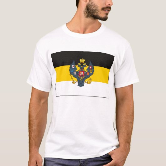 Russisch Rijk Vlag T-shirt (Voorkant)